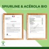 Acérole et Spiruline Bio : énergie, immunité et spiraling pour prévenir vos maux de tête